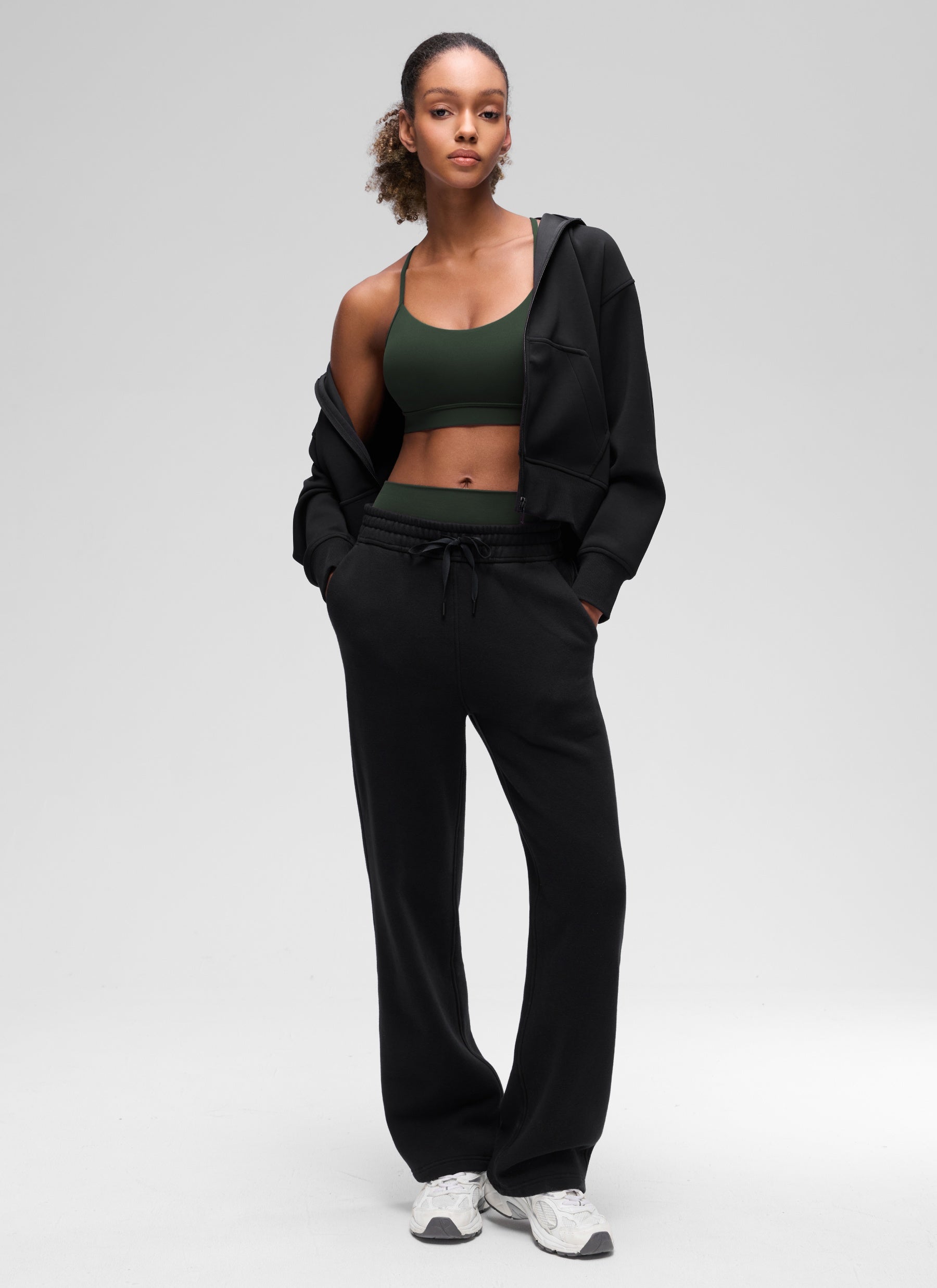 CRZ YOGA Women's Yoga Light Support Butterluxe Sports Bra Y back Legend Green