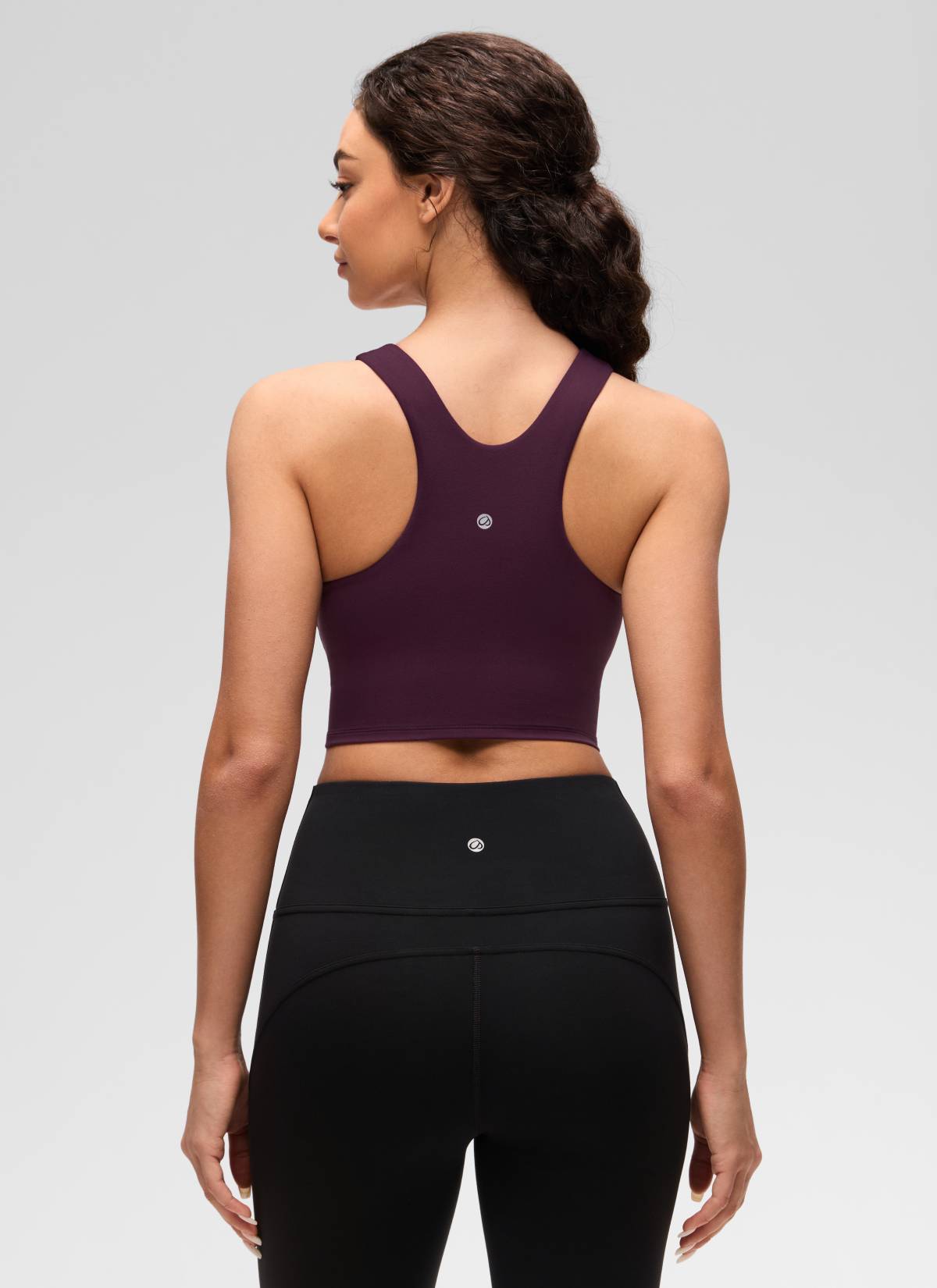 CRZ YOGA  Women's Yoga Low Support Butterluxe Tank High Neck Racerback Deep Purple
