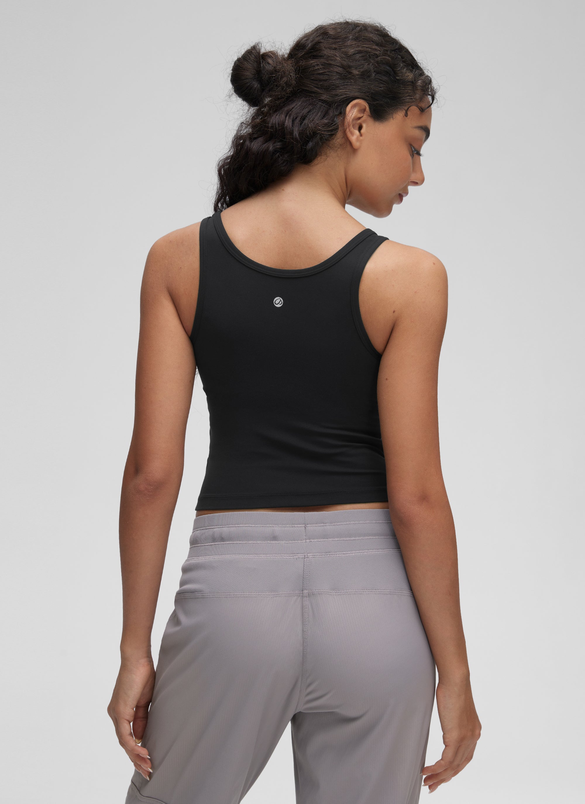 CRZ YOGA Women's Yoga Butterluxe Tight Fit Tank Tops Racerback Black