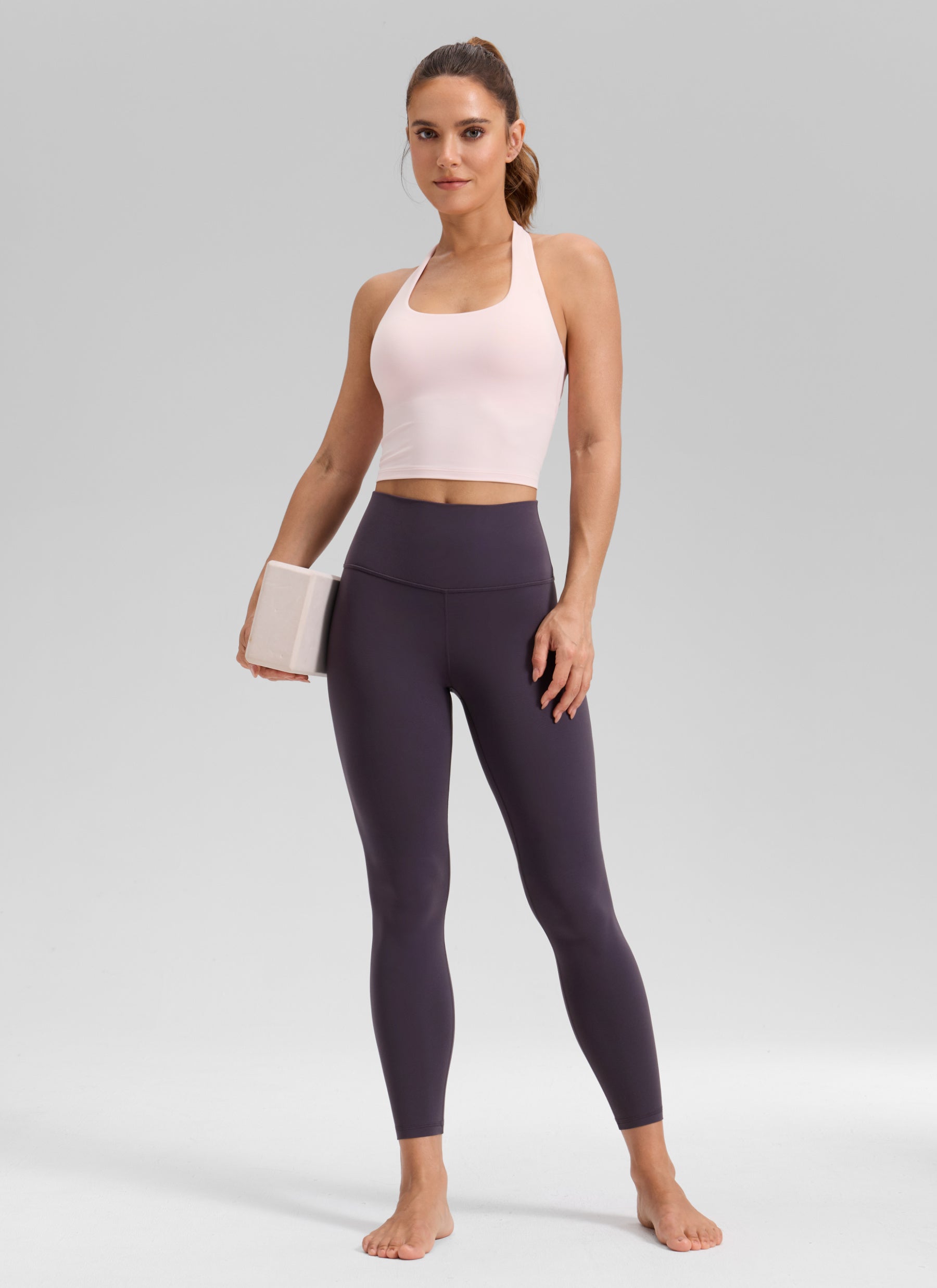 CRZ YOGA Women's Yoga Lounge High Rise Butterluxe Yoga Leggings 25'' Atmosphere Purple