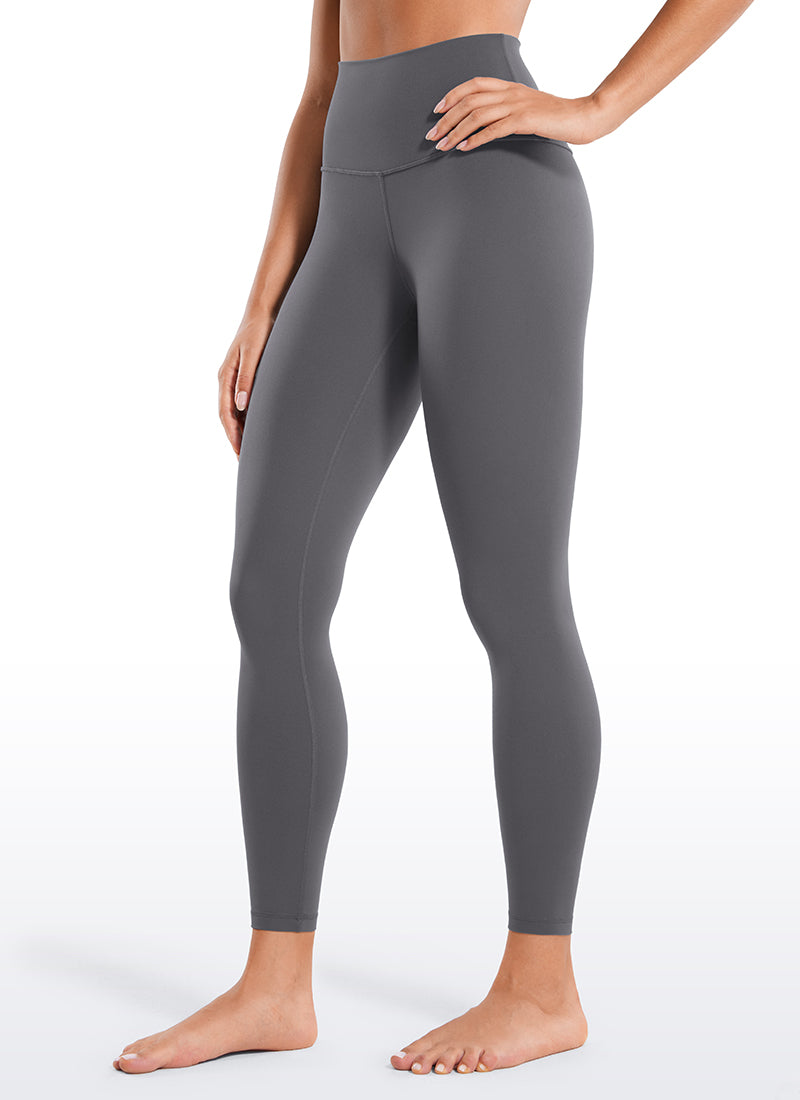 CRZ YOGA Women's Yoga Lounge High Rise Butterluxe Yoga Leggings 25'' Dark Carbon